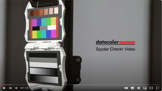 לוח כיול Datacolor SpyderCHECKR Video