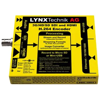LYNX PEC 1864 3Gbit SDI/HDMI H.264 Streamer and Recorder