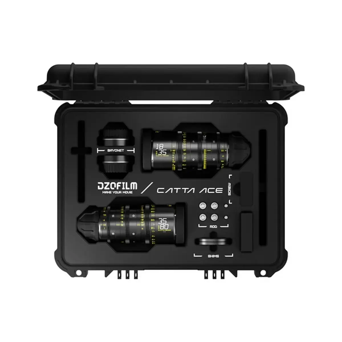 סט עדשות זום DZOFilm Catta Ace FF 18-35 & 35-80mm T2.9 PL/EF Mount
