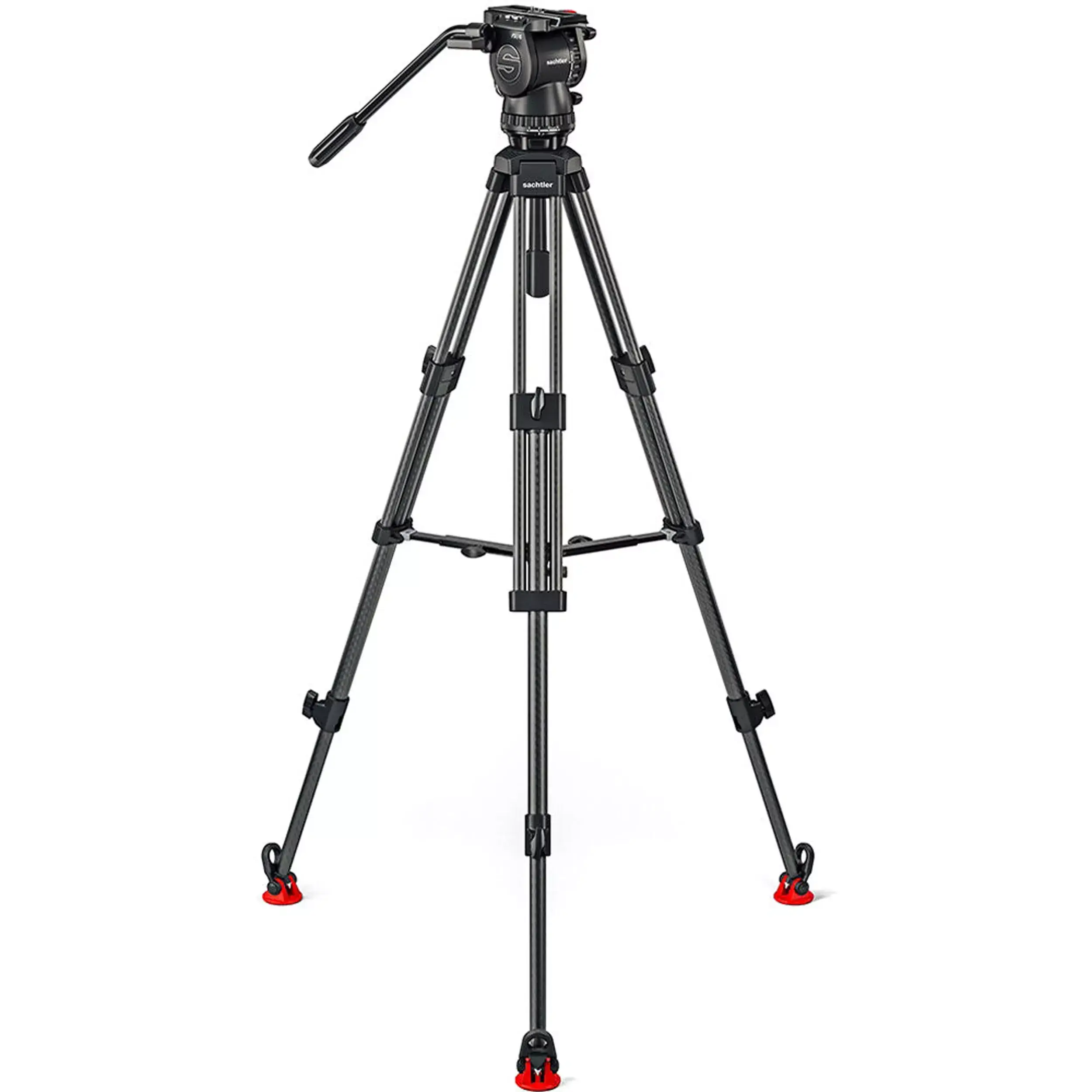 חצובת סיבי פחמן עם ספרדר אמצעי Sachtler System FSB-6 MKII