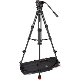 חצובת סיבי פחמן עם ספרדר אמצעי Sachtler System FSB-6 MKII