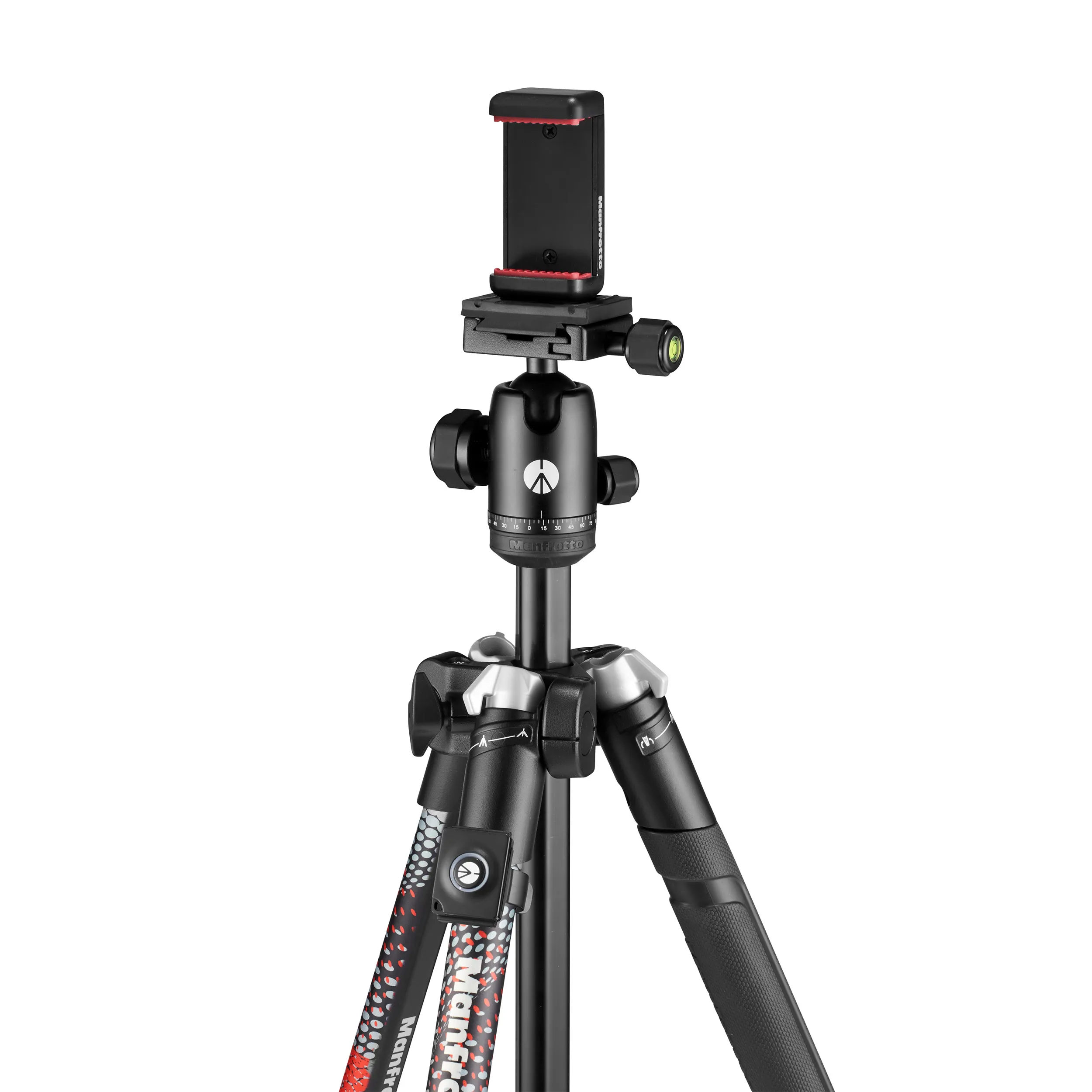חצובה לסמארטפון כולל שלט Manfrotto Element MII – אדומה