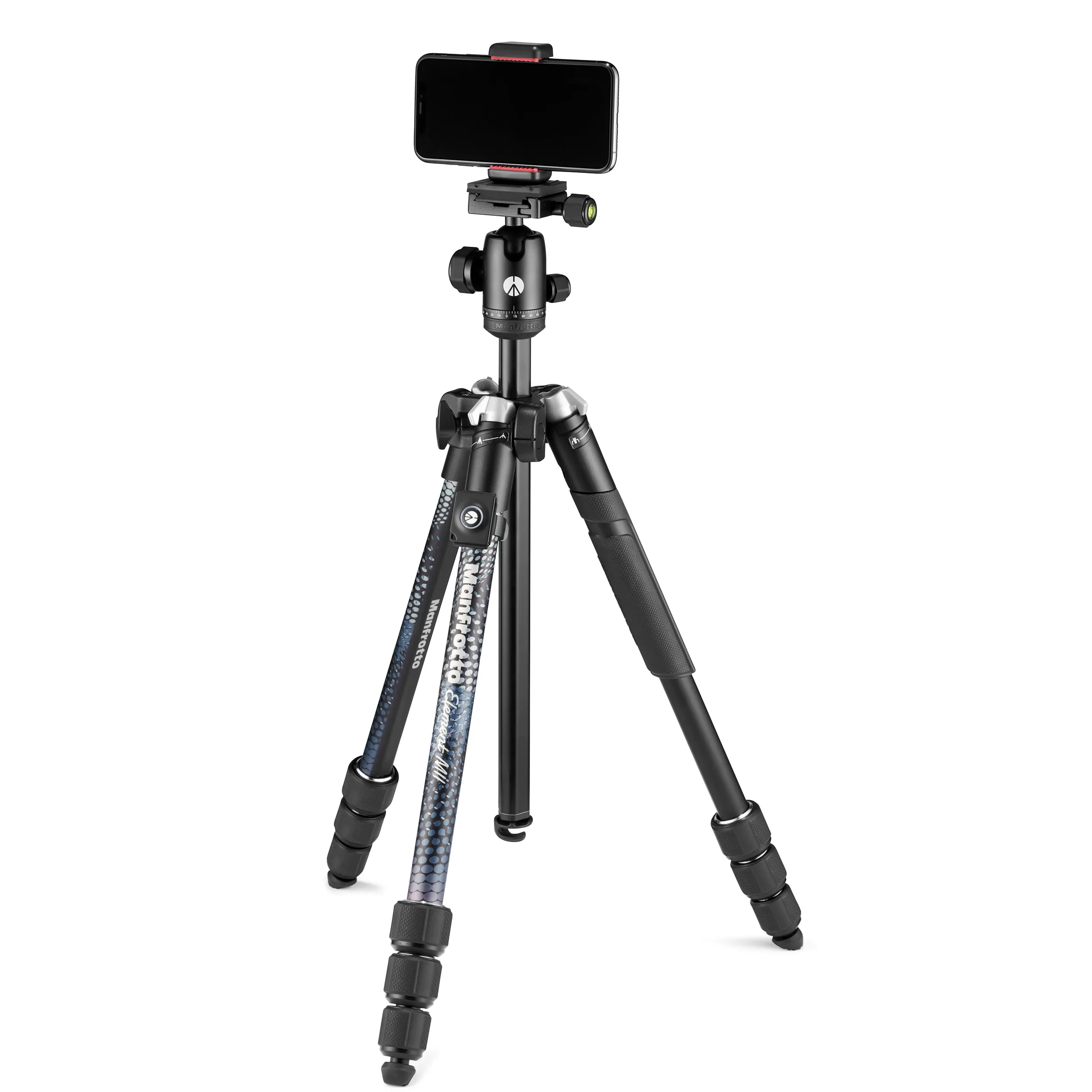 חצובה לסמארטפון כולל שלט Manfrotto Element MII – שחורה
