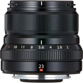 עדשה FUJIFILM XF 23mm f/2 R-WR (שחורה)