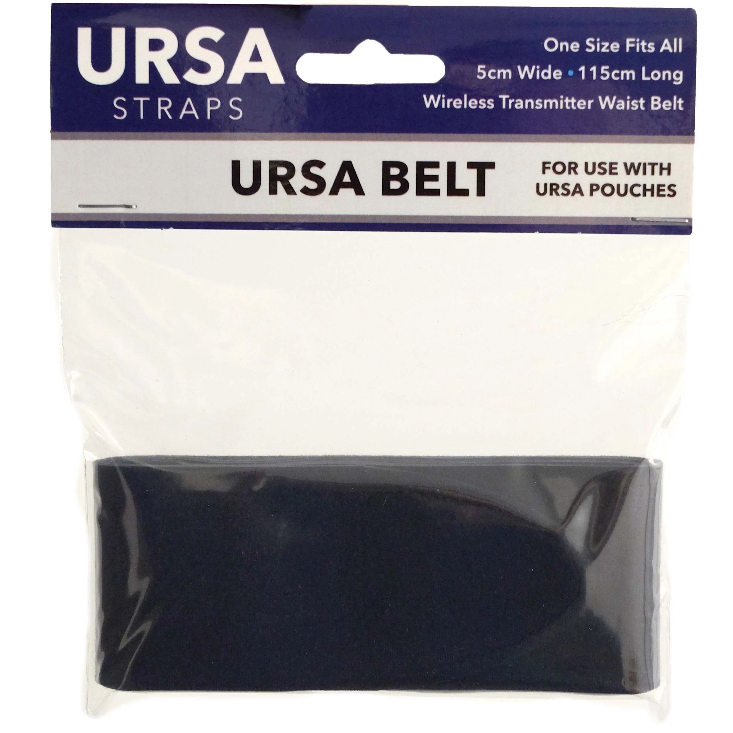 חגורה גדולה לפאוץ', צבע שחור Ursa Straps