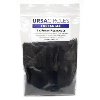 משטח פרווה שחור בגודל 30X15 ס"מ Ursa Straps