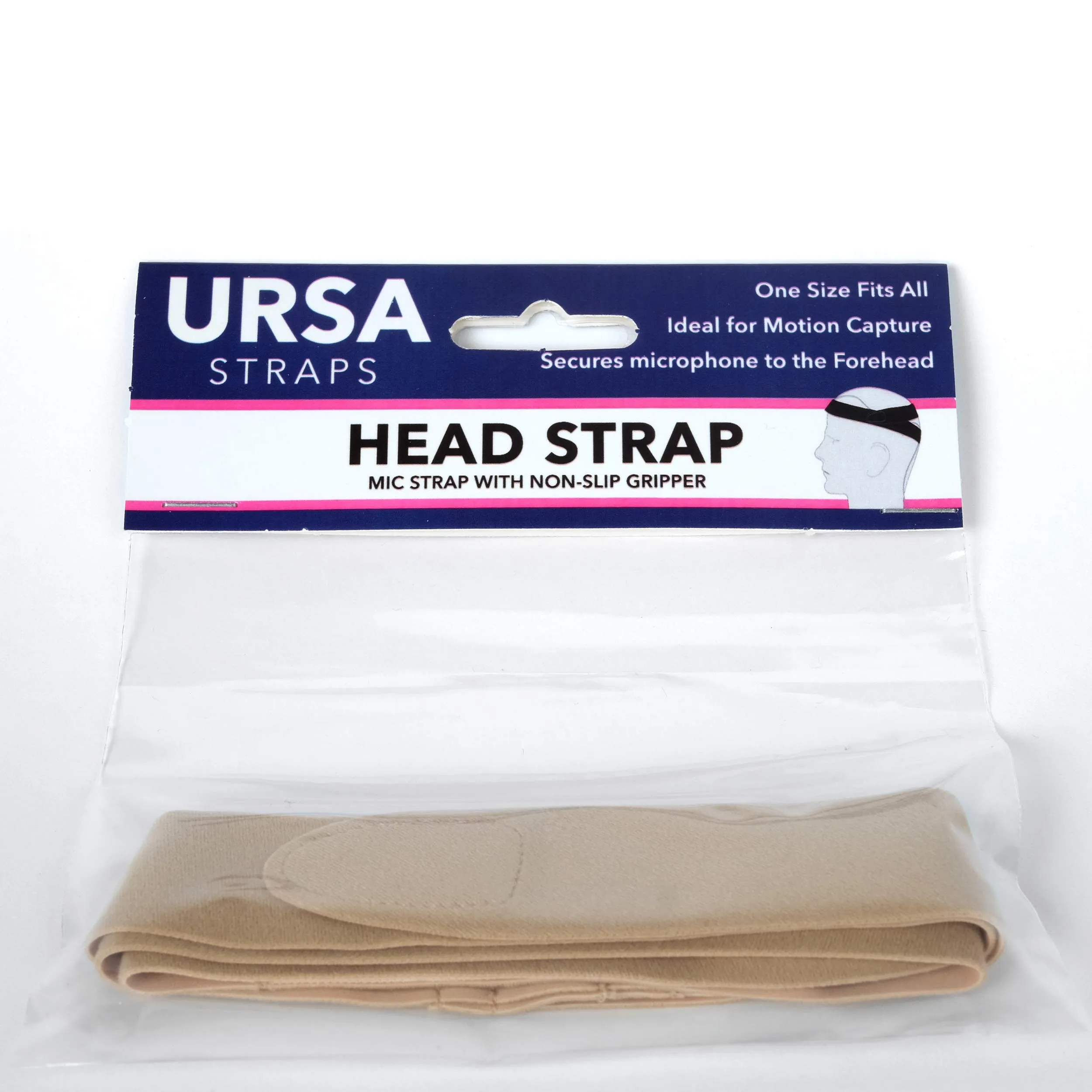 רצועת ראש למיקרופון, צבע בז' Ursa Straps