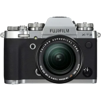 מצלמה דיגיטלית ללא מראה קיט עם עדשה 18-55 מ"מ FUJIFILM X-T3 (כסופה)