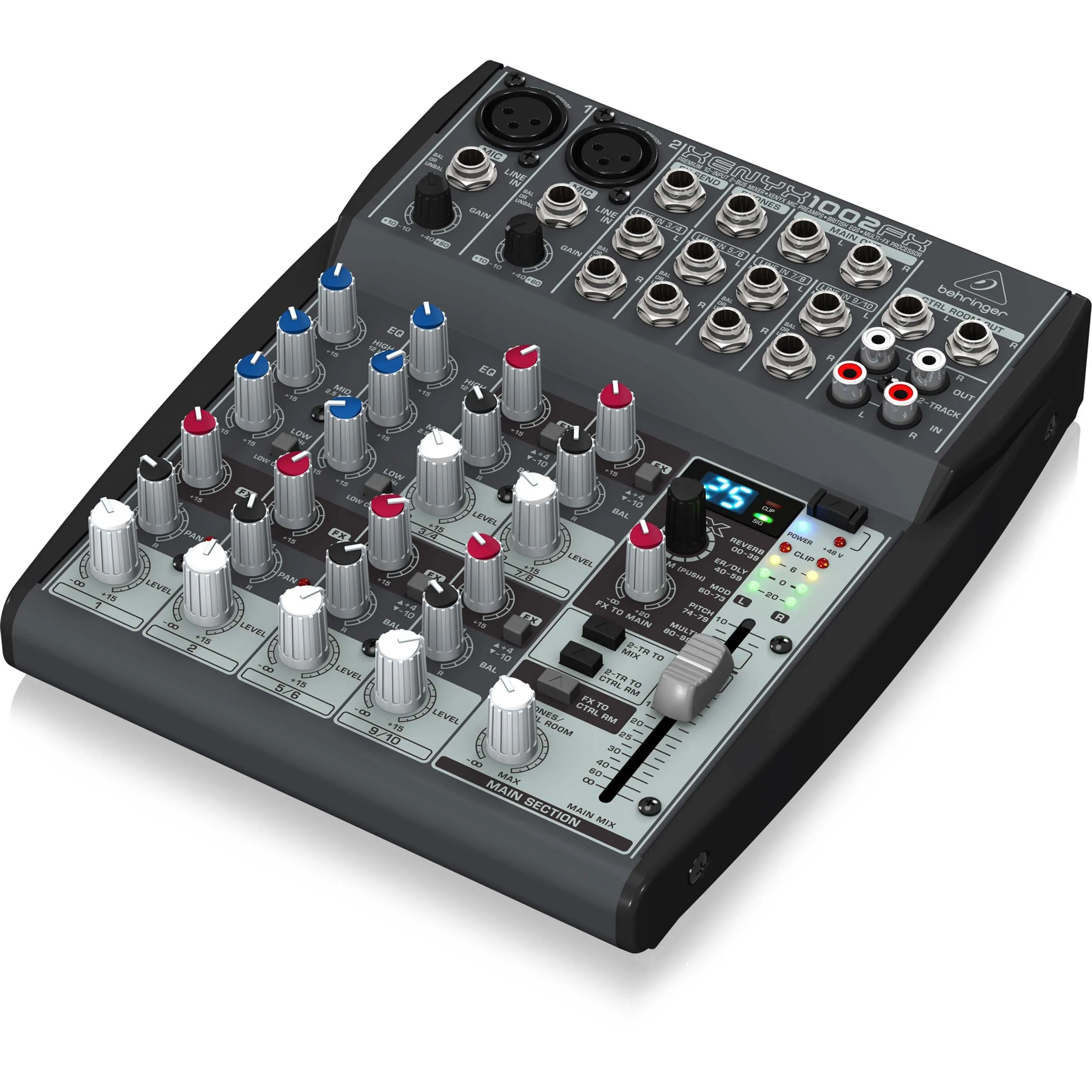מיקסר 10 כניסות עם אפקטים מובנים Behringer Xenyx 1002FX