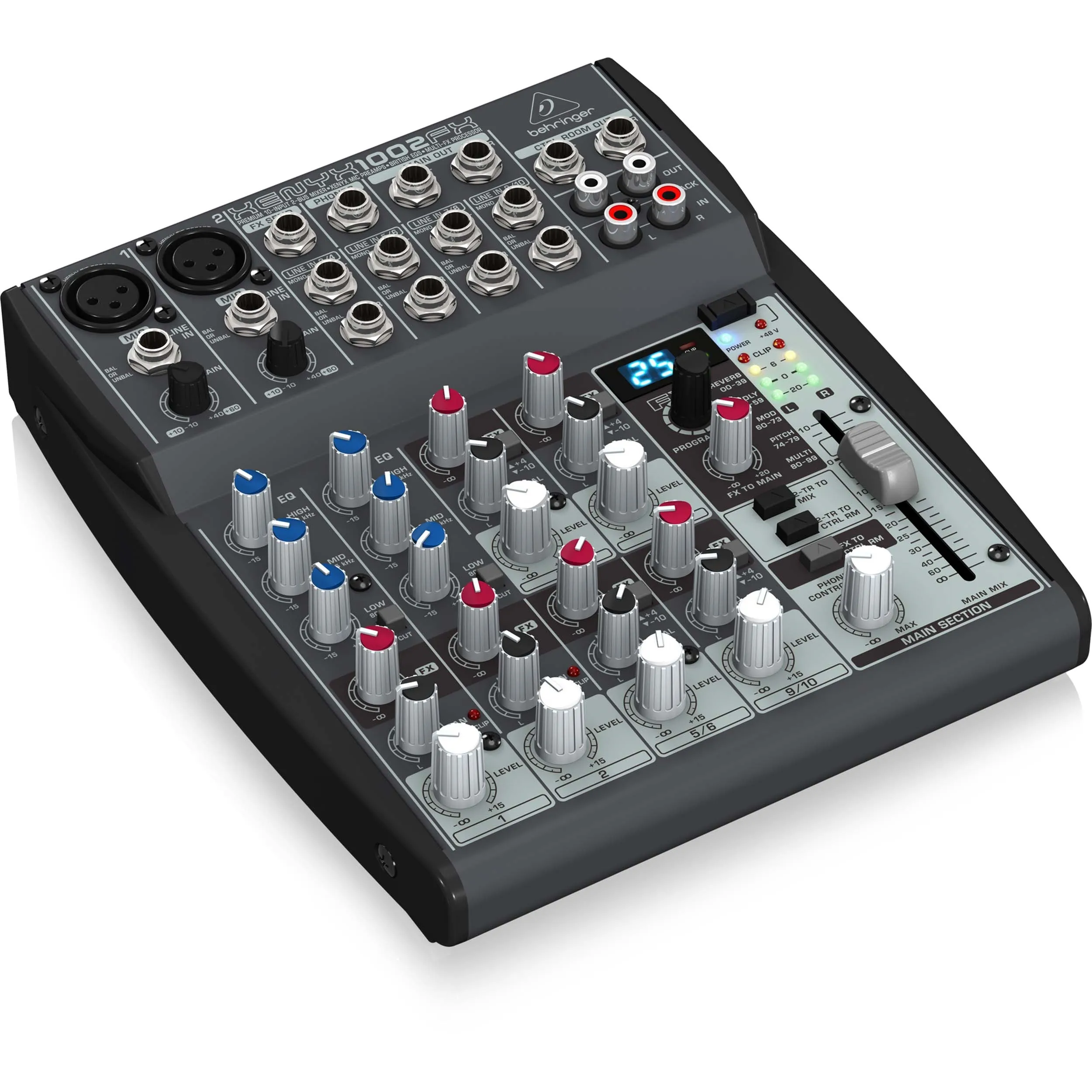 מיקסר 10 כניסות עם אפקטים מובנים Behringer Xenyx 1002FX
