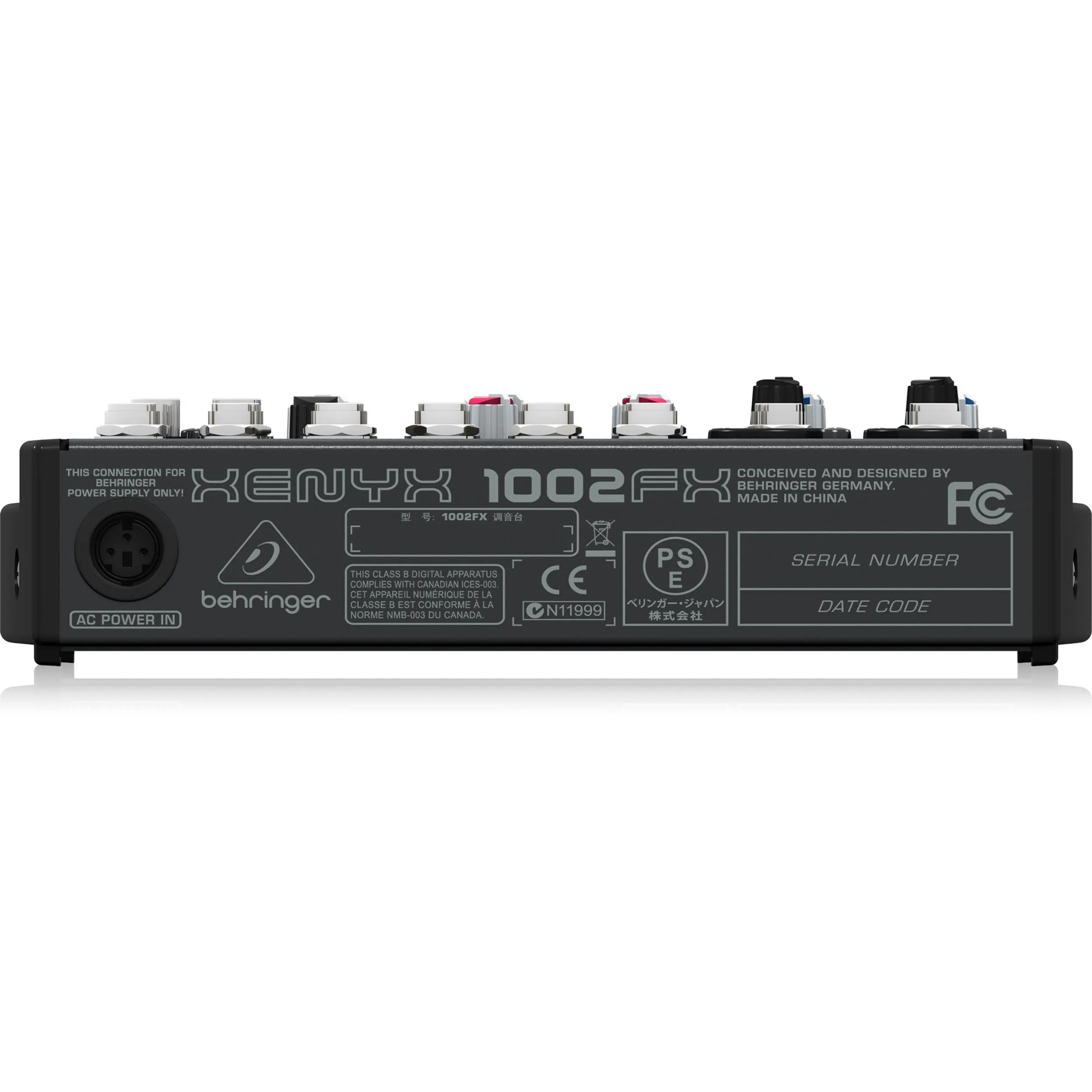 מיקסר 10 כניסות עם אפקטים מובנים Behringer Xenyx 1002FX