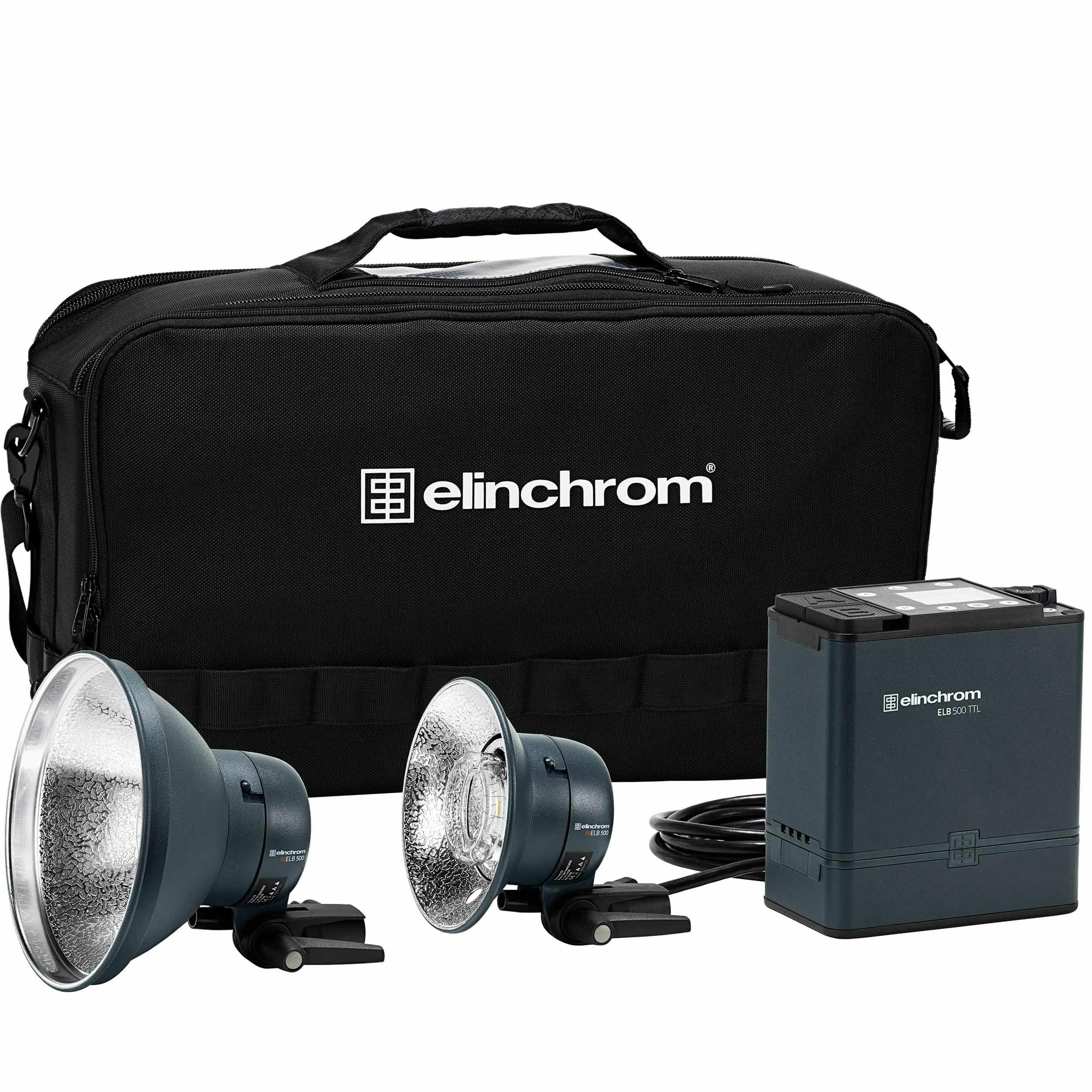 קיט מבזק 500W על סוללה ELB 500 TTL Dual To Go