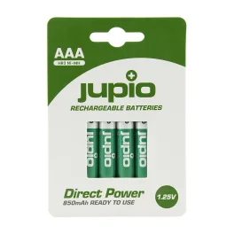 סט 4 סוללות AAA נטענות Jupio 850mAh
