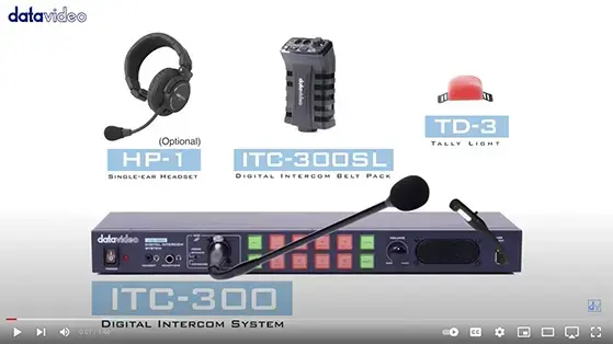 Datavideo ITC-300 Intercom/Talkback IP system