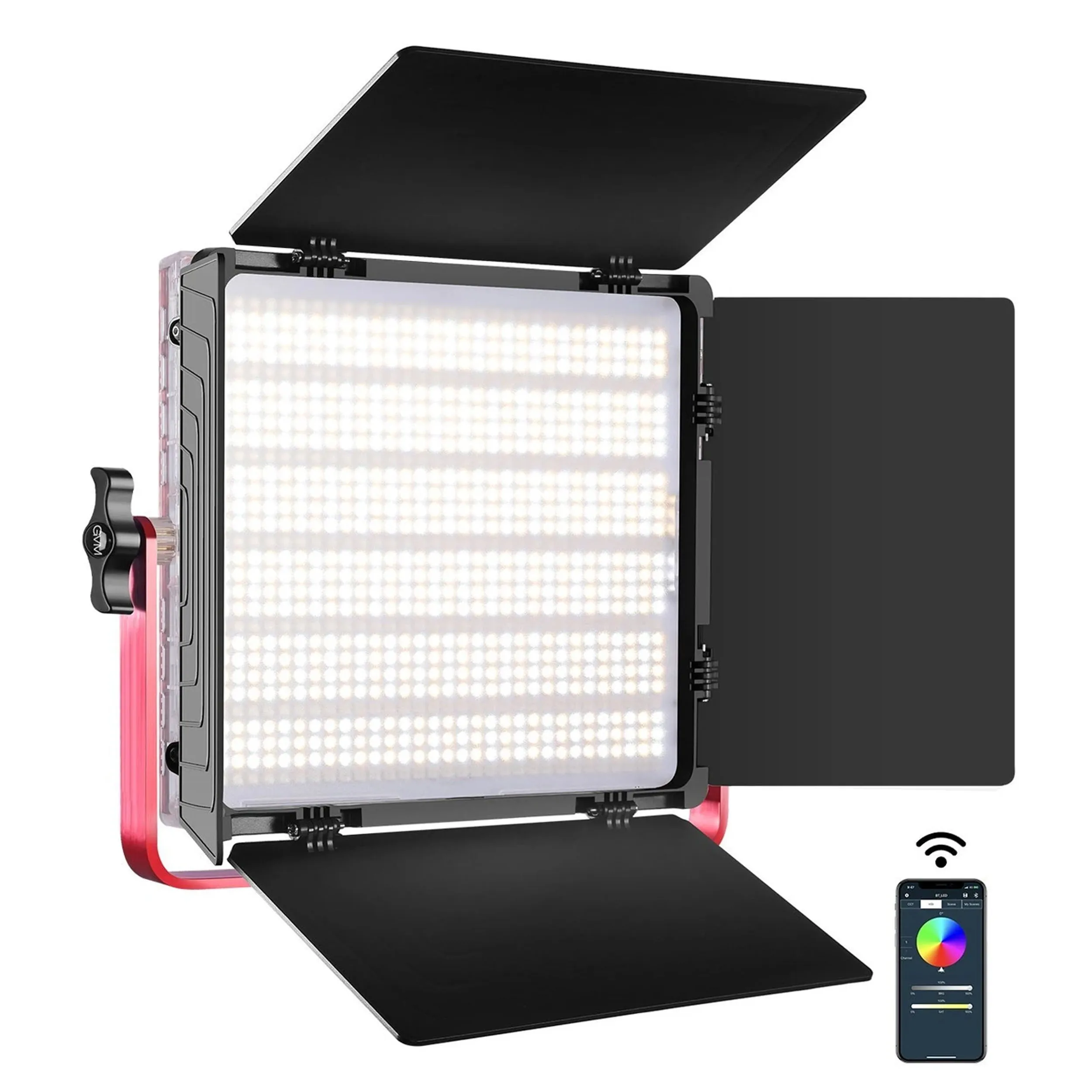 פנס לד צבעוני RGB לאולפן GVM-1200D