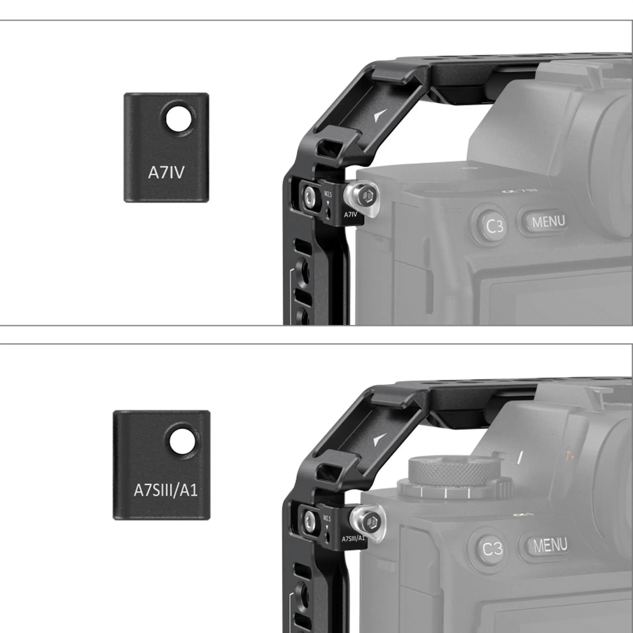 כלוב ייעודי כולל ידית למצלמת Alpha 7IV/A7SIII/A7RV