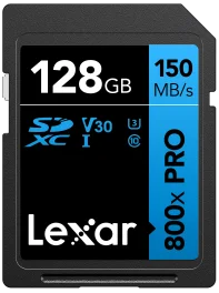 כרטיס זיכרון 128GB Lexar® Professional 800x Pro SDHC™ UHS-I