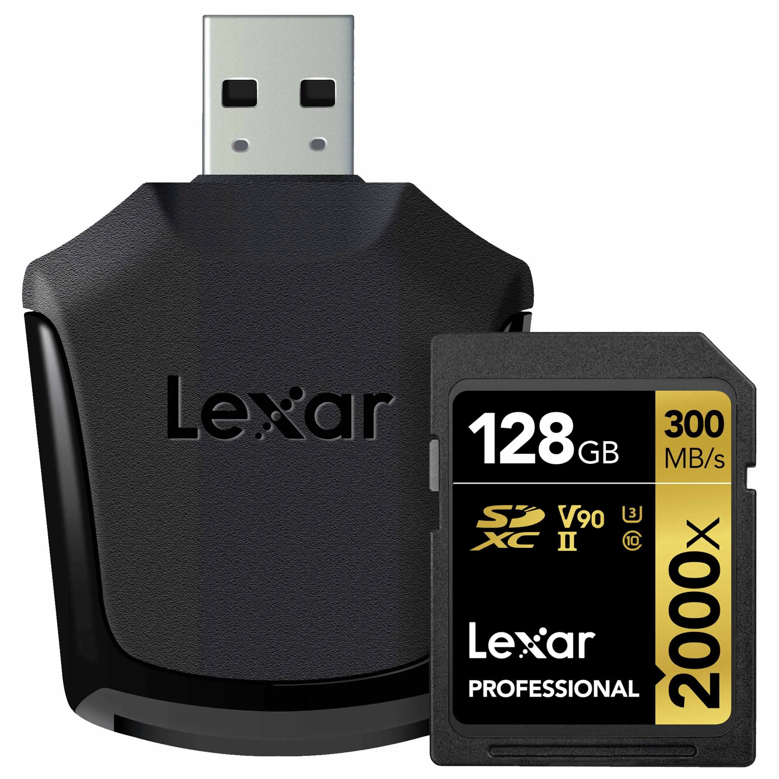 כרטיס זיכרון Lexar 128GB 2000x Professional SDXC UHS-II
