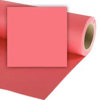 רקע נייר לצילום 2.72X11 מטר Colorama Coral Pink