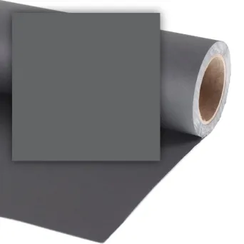 רקע נייר אפור לצילום 2.18X11 מטר Colorama Charcoal