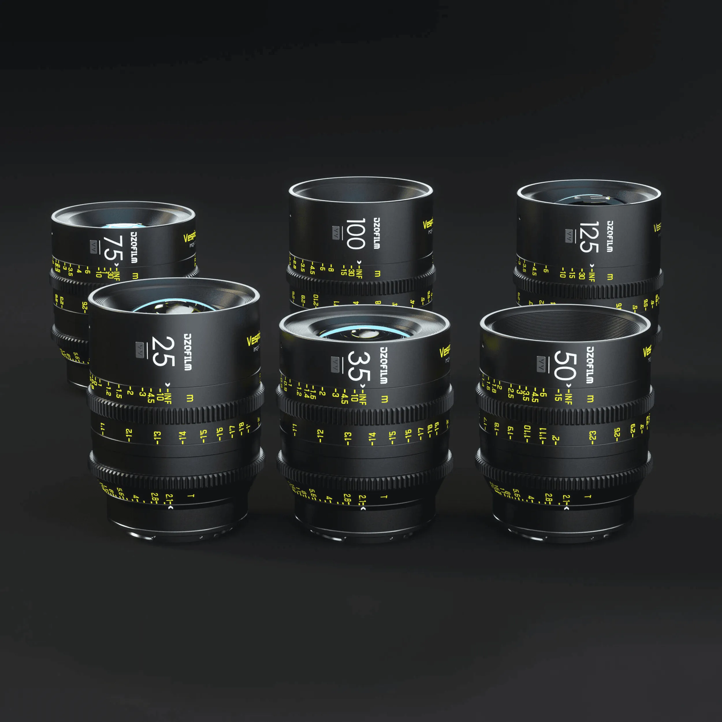 סט 6 עדשות DZOFilm VESPID PRIME- EF mount T2.1