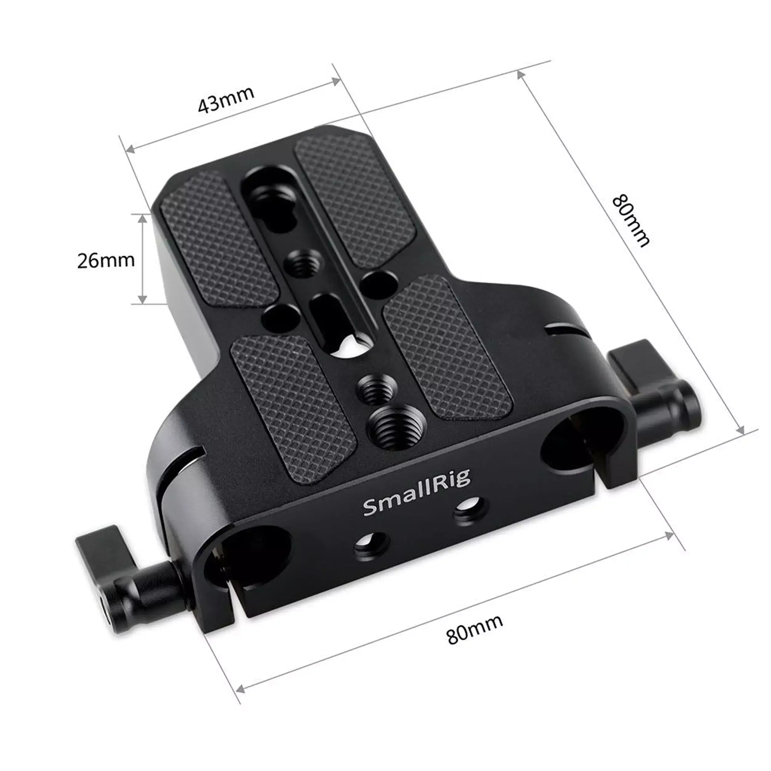 בסיס למצלמה עם חורים למוטות 15 מ"מ SmallRig 1674