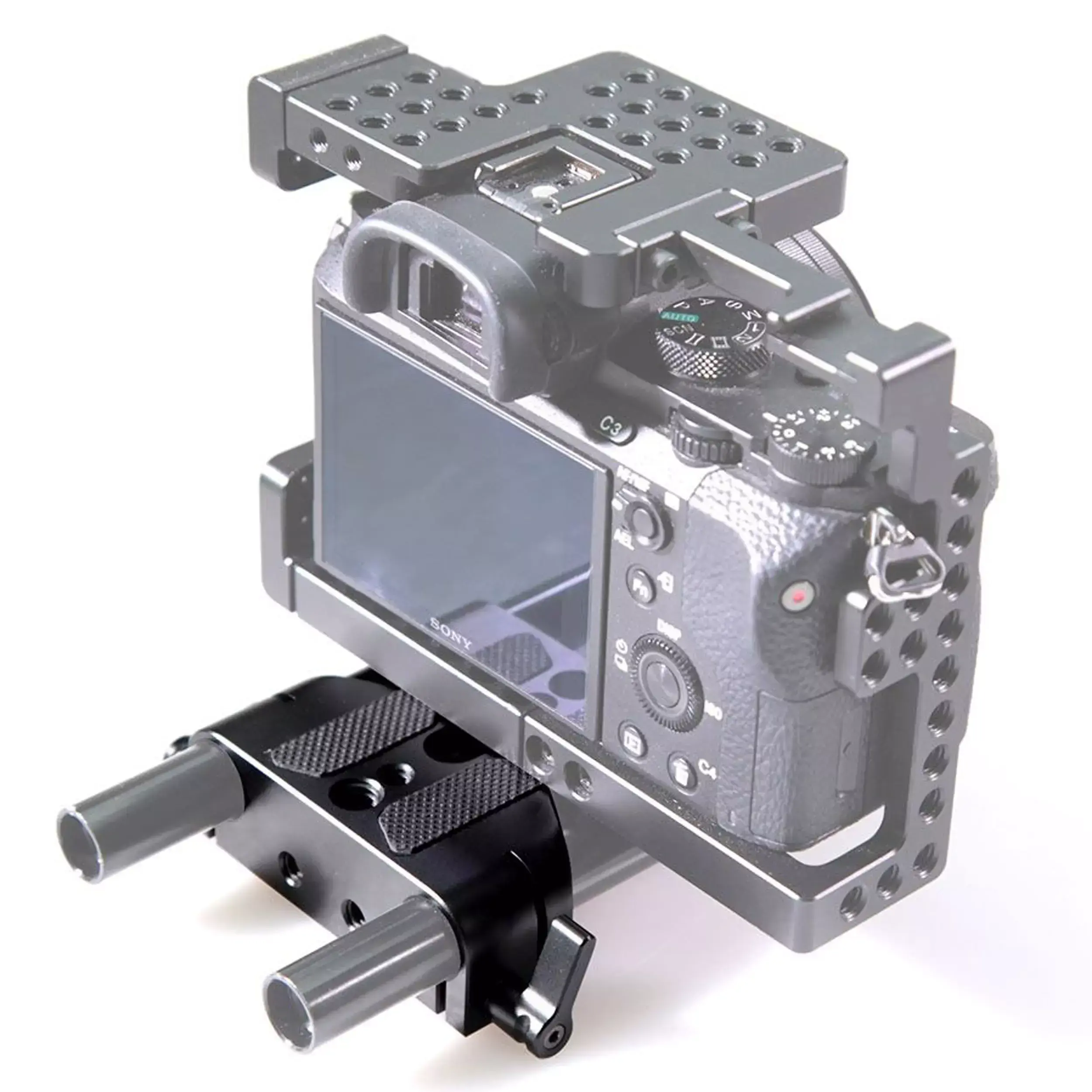 בסיס למצלמה עם חורים למוטות 15 מ"מ SmallRig 1674