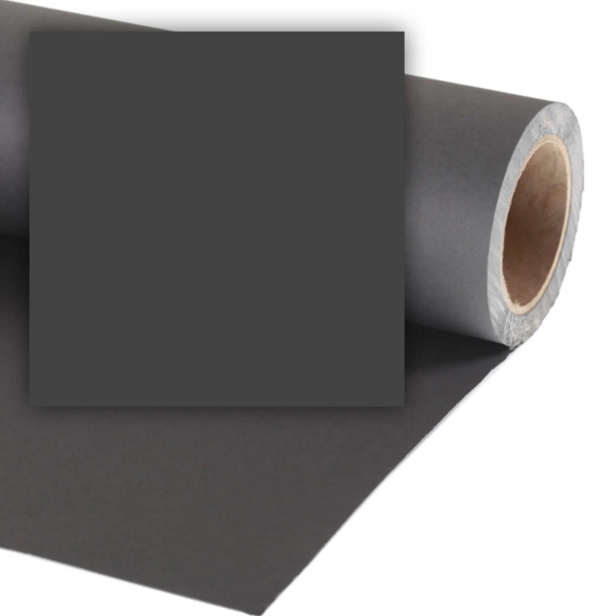 רקע נייר שחור לצילום 2.72X11 מטר Colorama Black