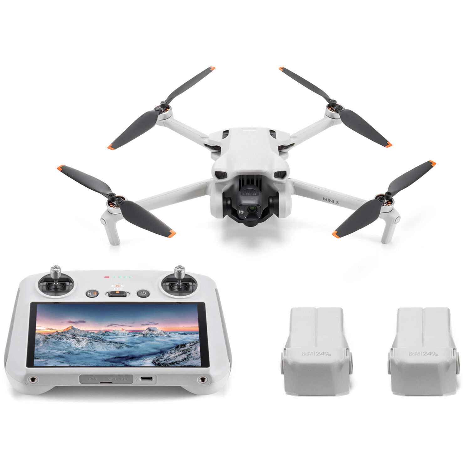 רחפן צילום DJI Mini 3 Combo Plus עם שלט RC חכם