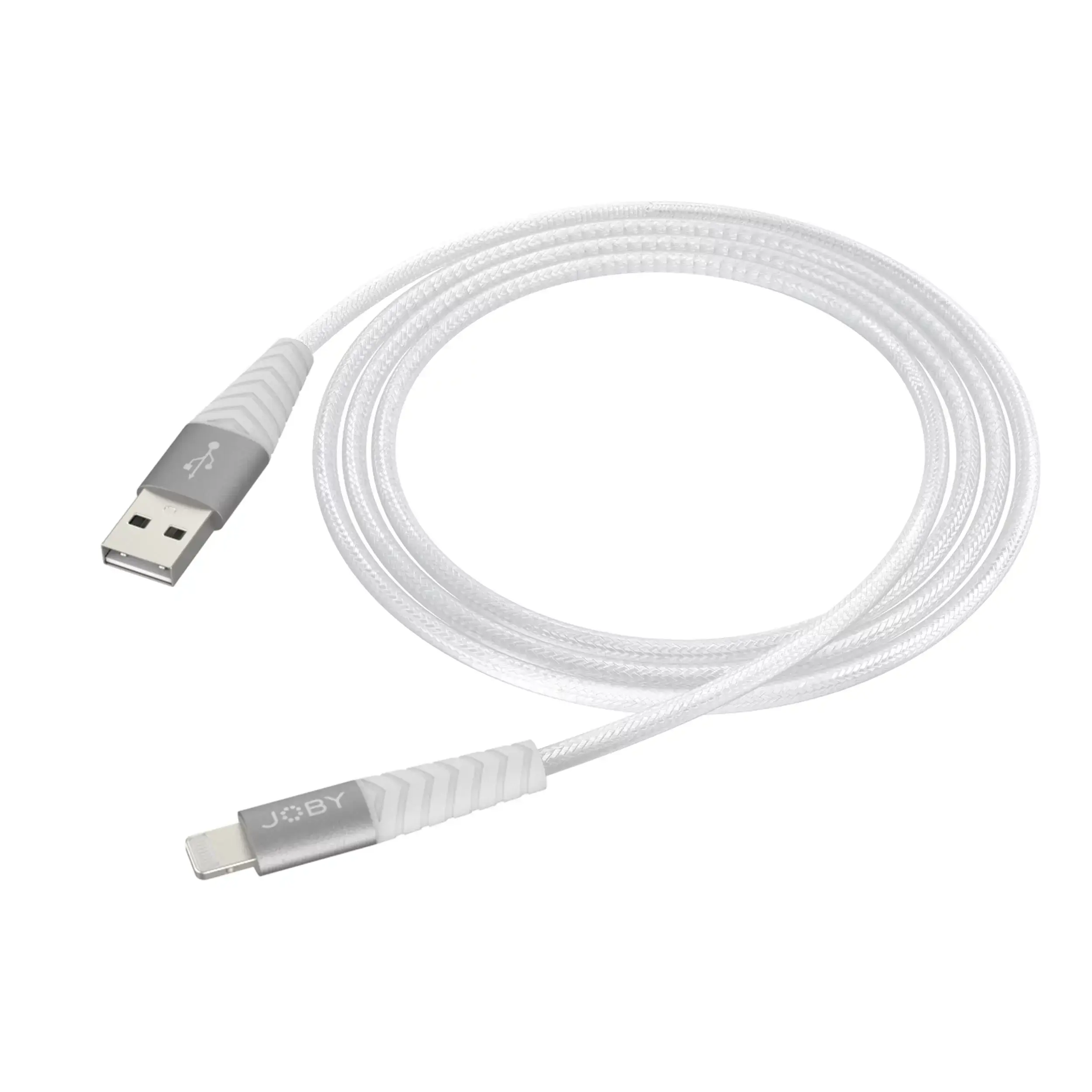 כבל 1.2 מטר לבן JOBY Charge & Sync Lightning