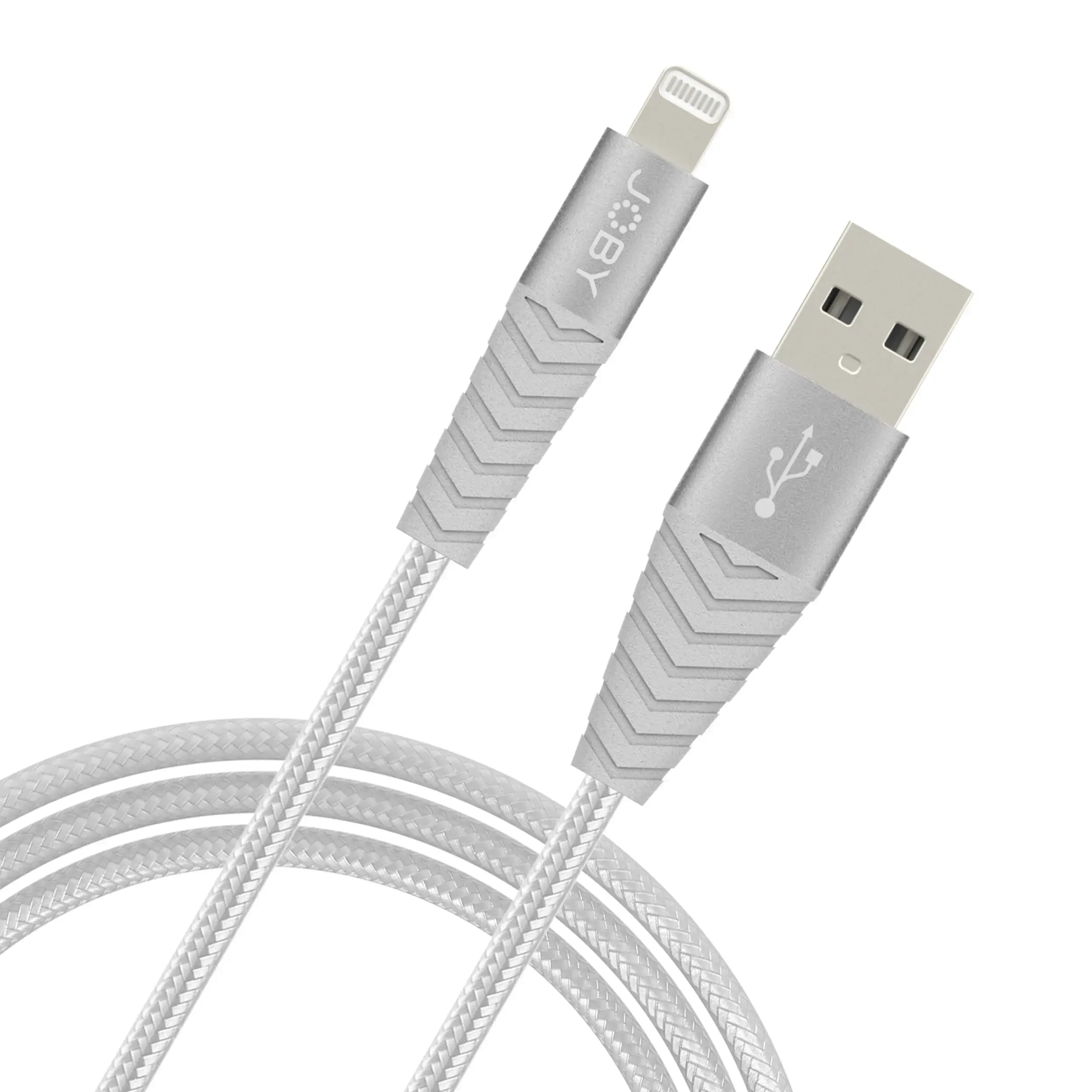 כבל 1.2 מטר כסוף JOBY Charge & Sync Lightning