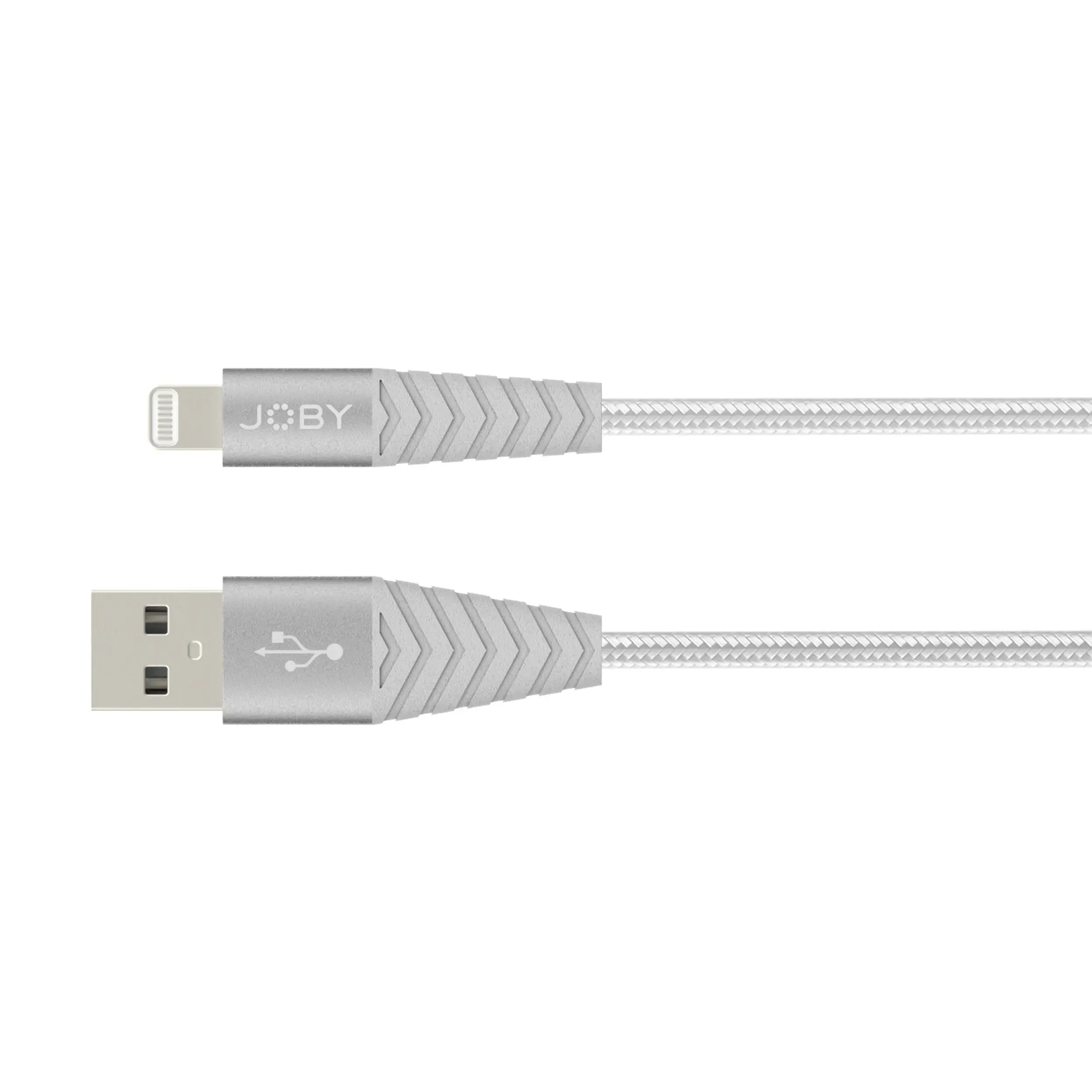 כבל 1.2 מטר כסוף JOBY Charge & Sync Lightning