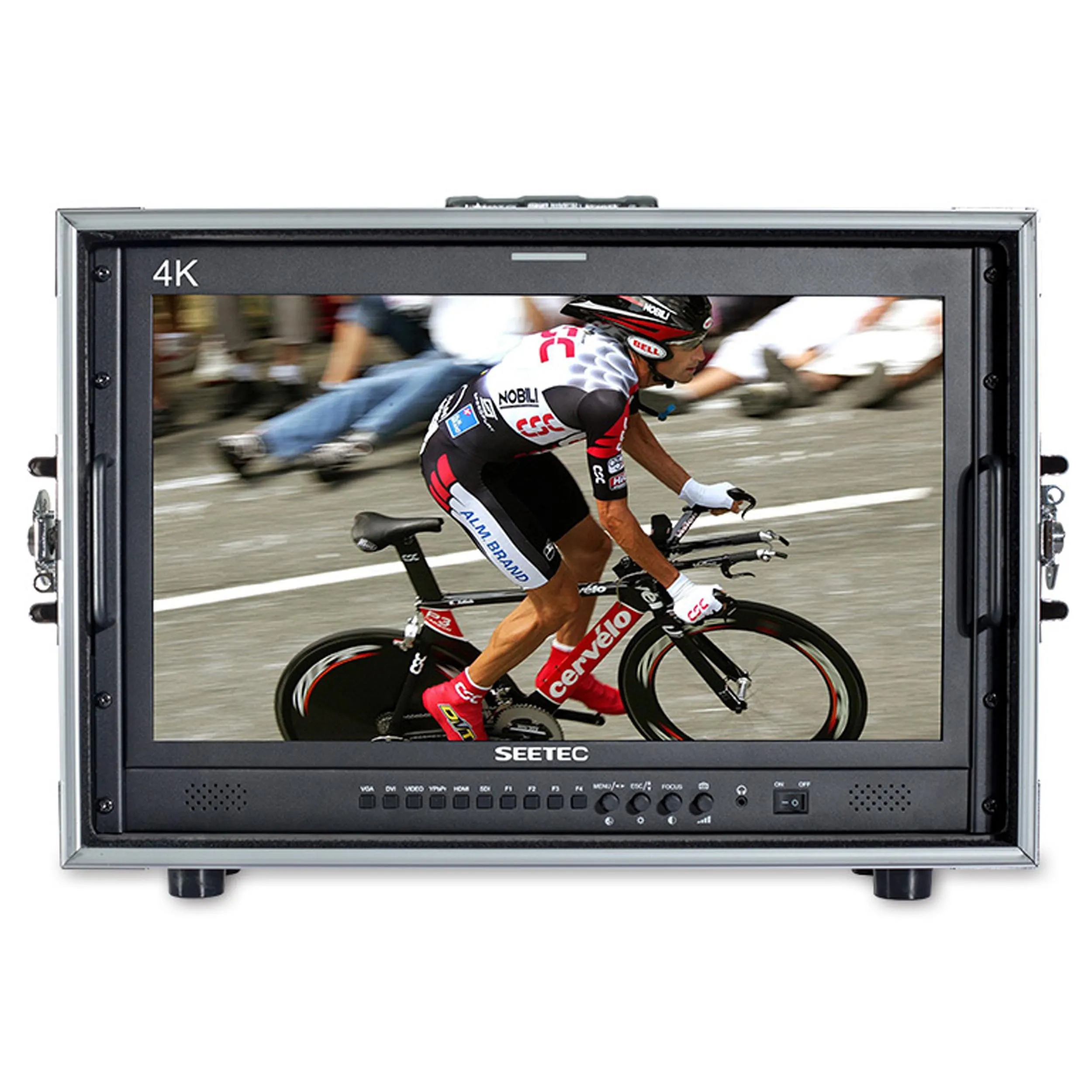 מוניטור וידאו 21.5" 4K ברזולוציה 1920X1080 כולל ארגז נשיאה תוצרת SEETEC