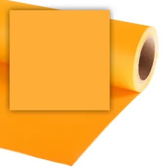 רקע נייר צהוב לצילום 2.72X11 מטר Colorama SUNFLOWER