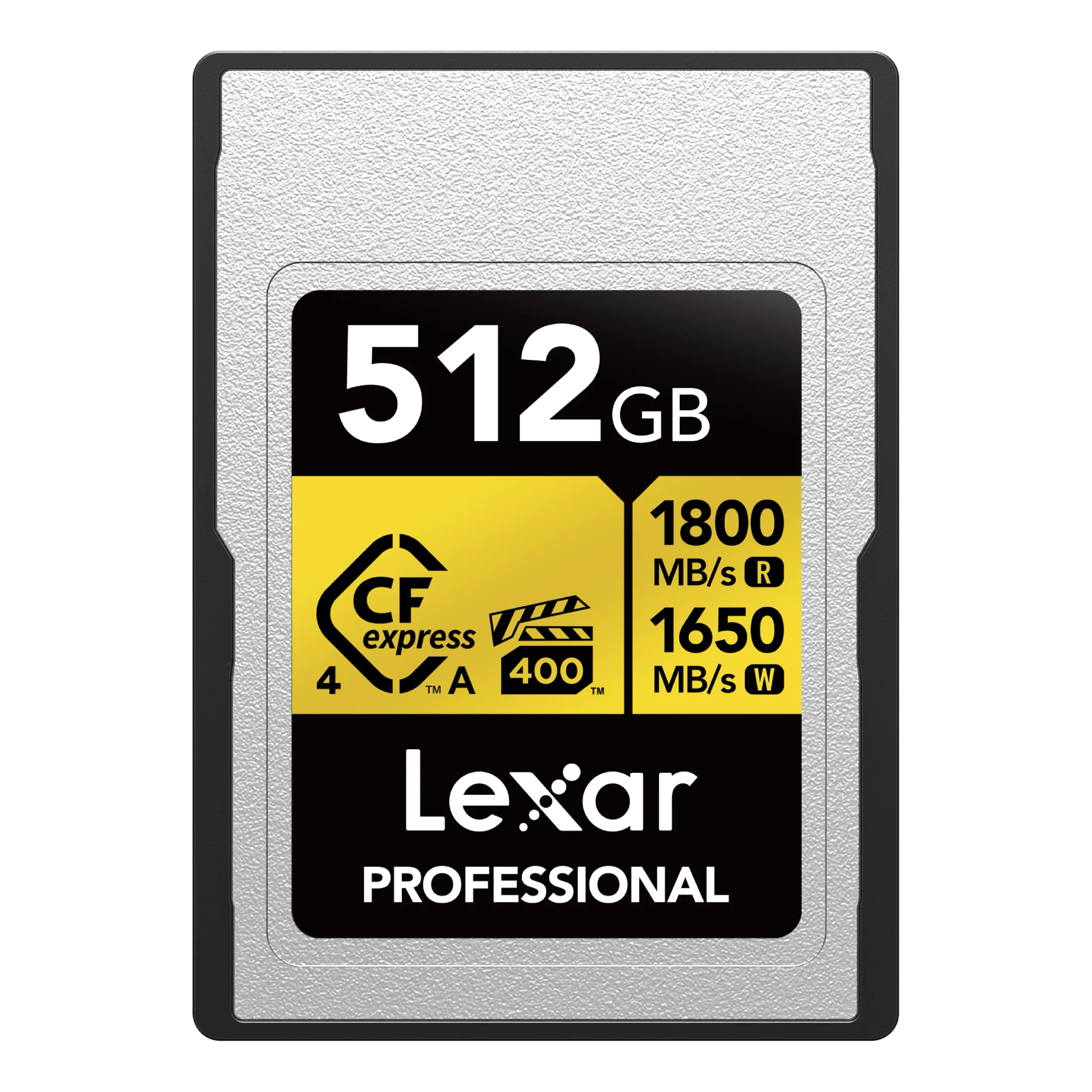 כרטיס זיכרון Lexar® Professional  512GB CFexpress™ 4.0 Type A card Gold