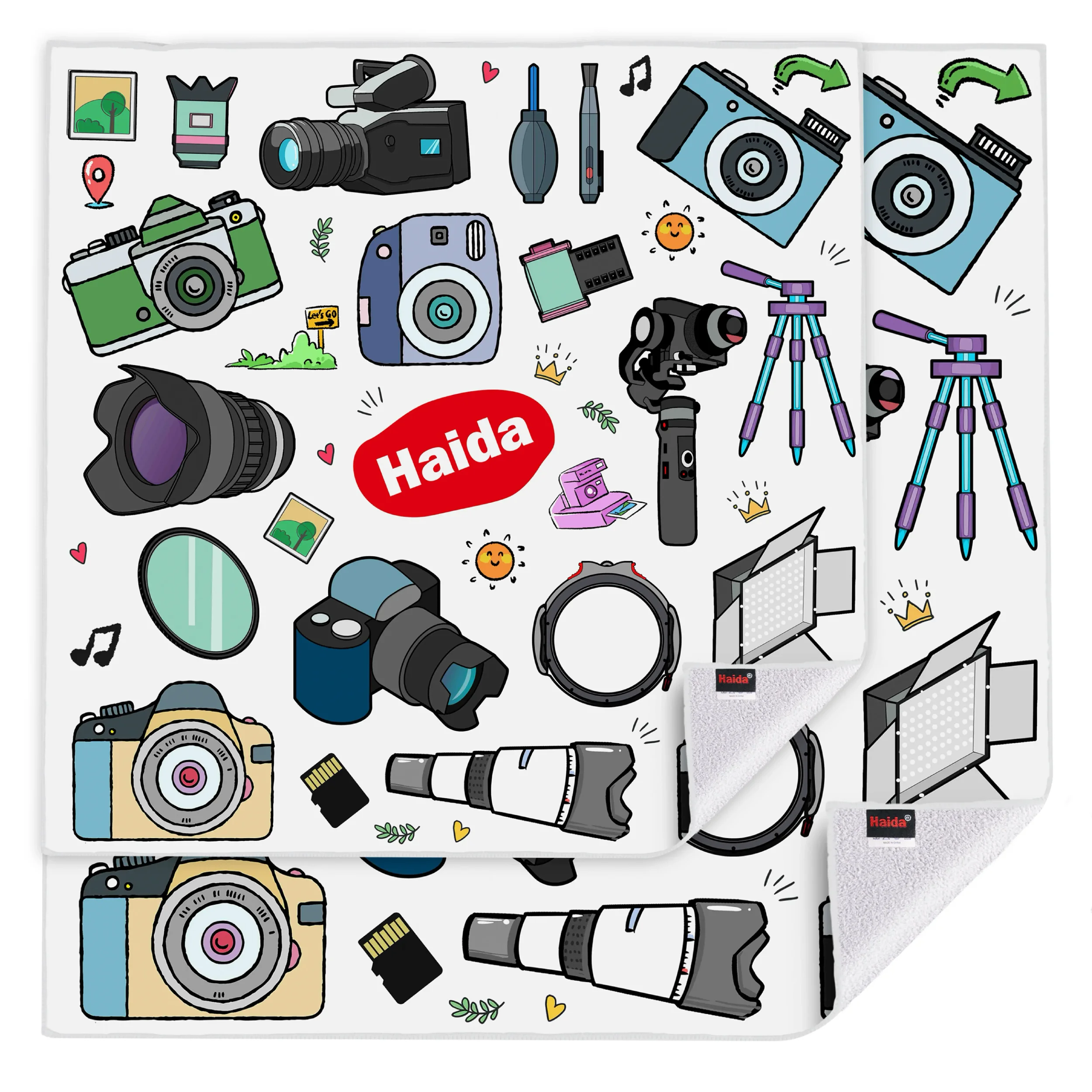 בד רב-תכליתי 55x55 ס"מ להגנה על ציוד Haida Photographic equipment