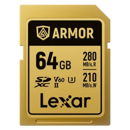כרטיס זיכרון 64GB Lexar® Professional Armor Gold SDXC™ UHS-II