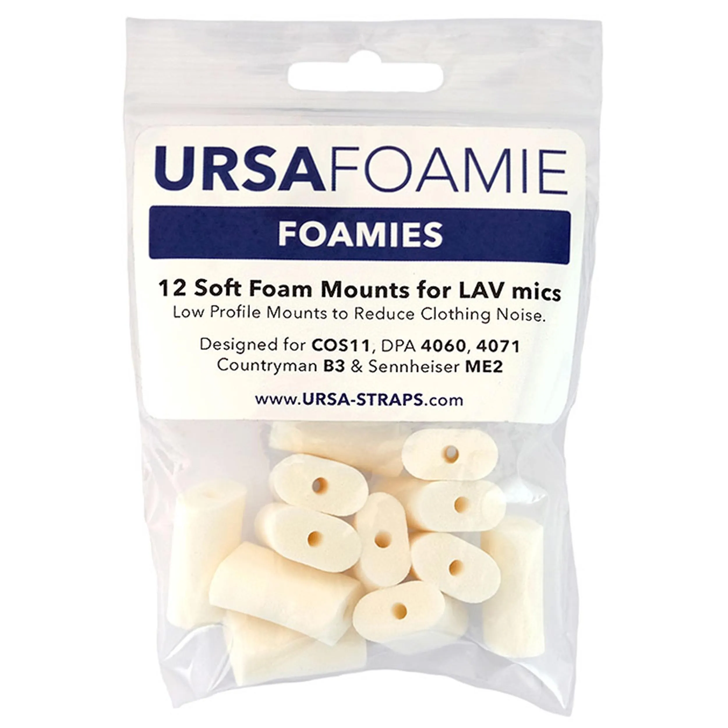 מגן ספוג רך לנק מייק, צבע לבן Ursa Straps Mini Foamies