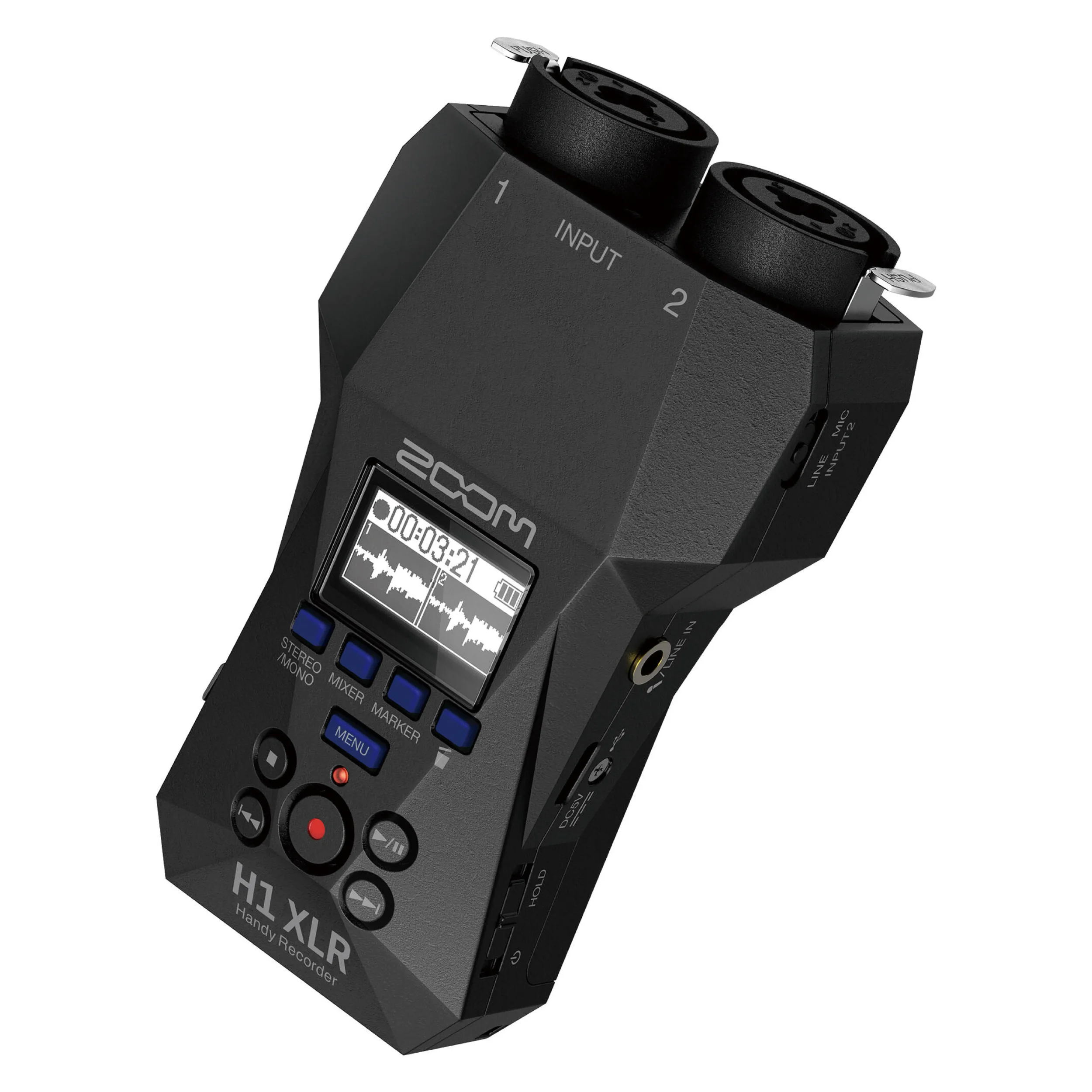 מקליט אודיו נייד 32Bit Float דיגיטלי Zoom H1 XLR