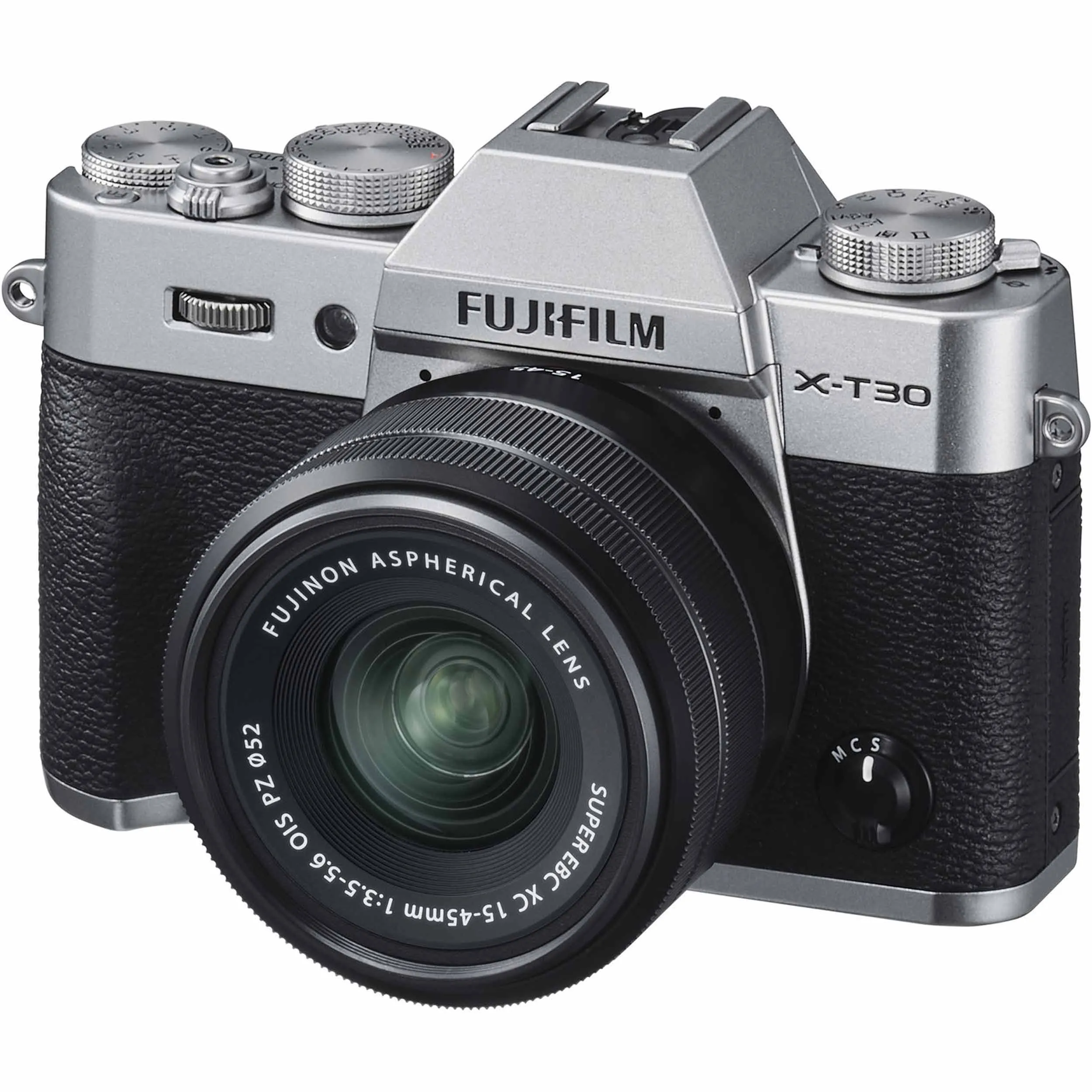 מצלמה דיגיטלית ללא מראה עם עדשה 15-45 מ"מ FUJIFILM X-T30 (כסופה)
