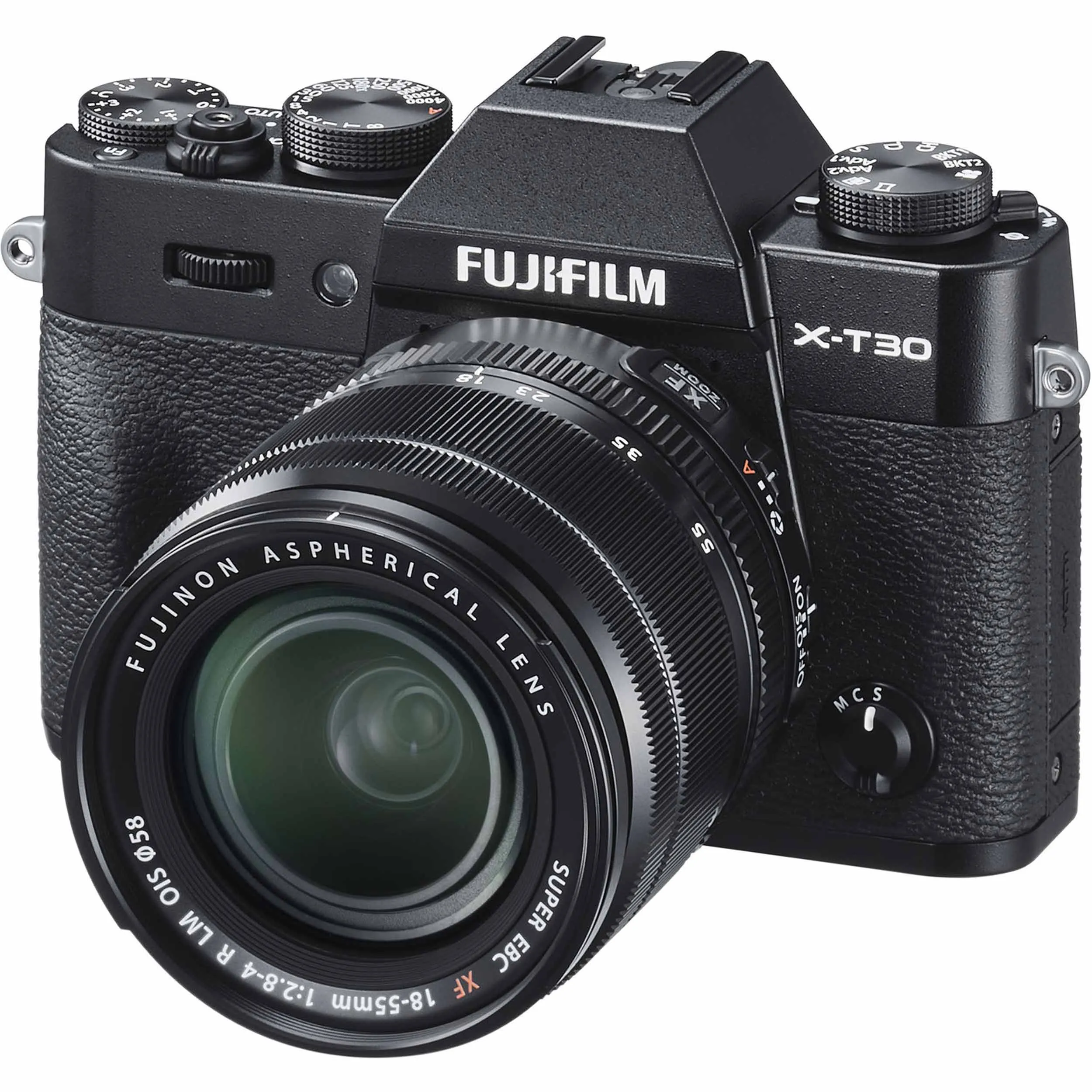 מצלמה דיגיטלית ללא מראה עם עדשה 18-55 מ"מ FUJIFILM X-T30 (שחורה)