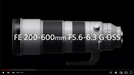 עדשת סוני Sony FE 200-600mm f/5.6-6.3 G OSS