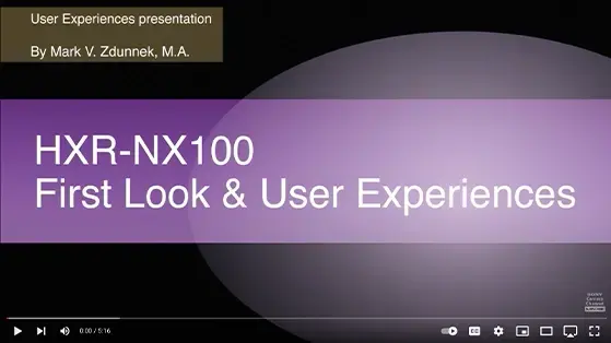 מצלמת וידאו Sony HXR-NX100 Full HD NXCAM
