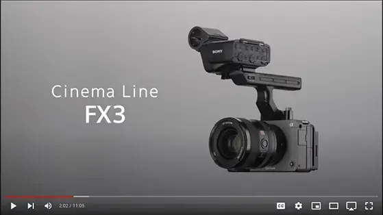 מצלמה דיגיטלית סוני Sony FX3 Full-Frame Cinema