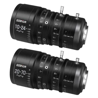 סט עדשות זום DZOFilm Linglung 10-24mm & 20-70mm T2.9 MFT