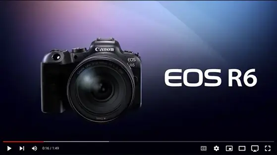 מצלמה דיגיטלית ללא מראה Canon EOS R6 ועדשה 24-105 STM