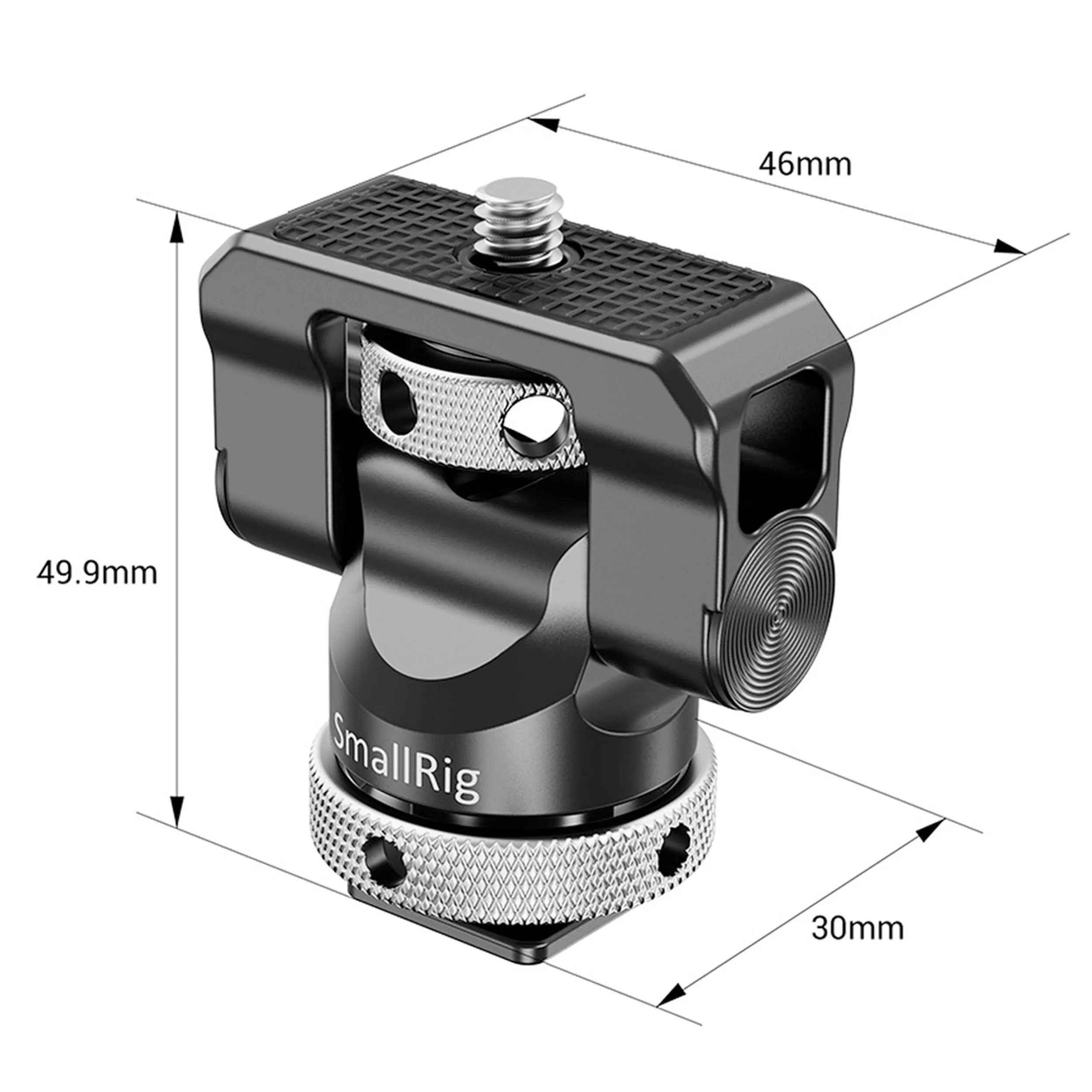 מחזיק מוניטור מסתובב עם מחבר נעל קרה SmallRig BSE2346