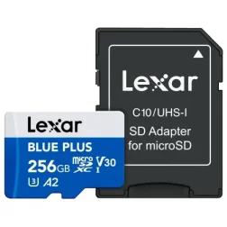 Lexar® Blue Plus microSD 633x UHS-I + Adapter
