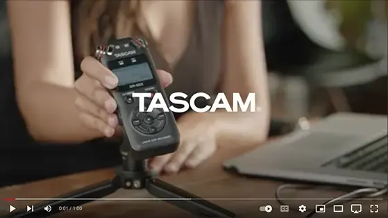מקליט אודיו דיגיטלי סטראופוני Tascam DR-05X