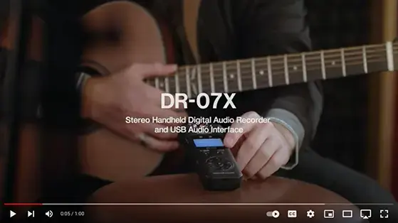 מקליט אודיו דיגיטלי Tascam DR-07X